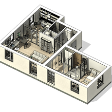 Обложка курса «Autodesk Revit 2023: Дизайн интерьера» на Stepik