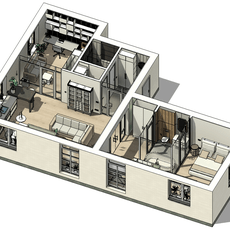 Обложка курса «Autodesk Revit 2023: Дизайн интерьера» на Stepik