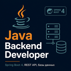 Обложка курса «Java Backend Developer: Spring Boot 4, REST API, базы данных» на Stepik