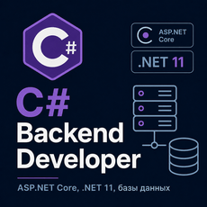 Обложка курса «C# Backend Developer: ASP.NET Core, .NET 11, базы данных» на Stepik