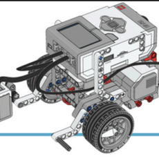 Обложка курса «Подготовка к олимпиадам на Mindstorms EV3 на языке MicroPyton» на Stepik