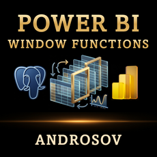Обложка курса «Аналитика данных: MS Power BI, оконные функции» на Stepik