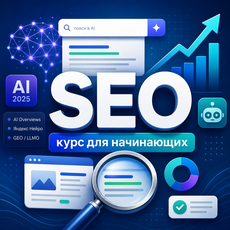 Обложка курса «SEO: пошаговый курс для начинающих» на Stepik