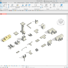 Autodesk Revit 2024: Набор семейств раздела КД