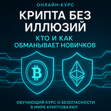 Обложка курса «Мошенничество с криптовалютой: разбор основных скам-схем» на Stepik