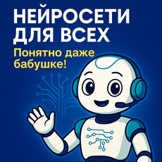 Обложка курса «Нейросети без страха: как подружиться с ИИ за 1 вечер» на Stepik