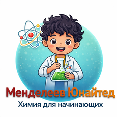 Обложка курса «Менделеев Юнайтед: "Химия для начинающих"» на Stepik