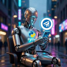 Обложка курса «Создание Telegram-bot с нуля на языке Python.» на Stepik