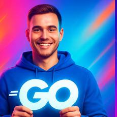 Обложка курса «ШОК! Обучение Go c 0 до ПРО 100 проектов за 100 дней с ИИ» на Stepik