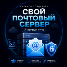 Обложка курса «Свой почтовый сервер на Mailcow: Бесплатная альтернатива Яндекс» на Stepik
