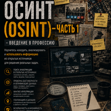 Обложка курса «ОСИНТ (OSINT) - введение в профессию. Часть 1» на Stepik