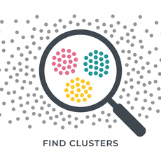 Обложка курса «Алгоритмы кластеризации данных(DBSCAN, K-means)» на Stepik