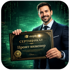Обложка курса «Программа "Промт-инженер"» на Stepik