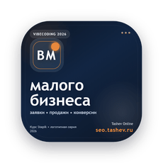 Обложка курса «Вайбкодинг для малого бизнеса» на Stepik