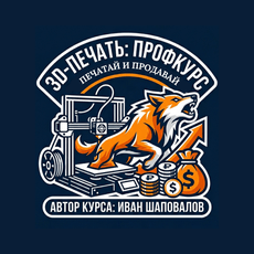 Обложка курса «3D-печать: профкурс. Печатай и продавай  » на Stepik