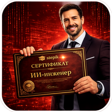 Обложка курса «Профессия ИИ-инженер: от нейросетей до AI-систем» на Stepik