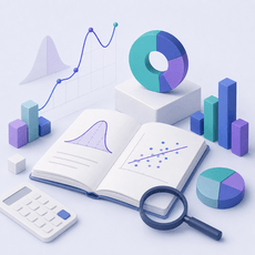 Обложка курса «Математика и статистика для работы с данными» на Stepik