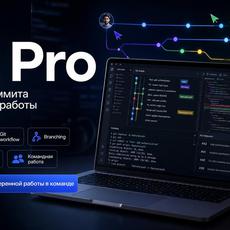 Обложка курса «Git Pro: от первого коммита до командной работы уровня senior» на Stepik