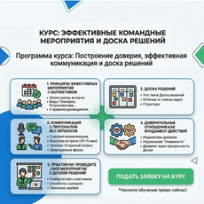 Обложка курса «Обучение руководителей» на Stepik
