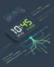Обложка курса «Временные данные в Python: модуль datetime и не только» на Stepik