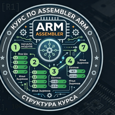 Обложка курса «Assembler ARM» на Stepik