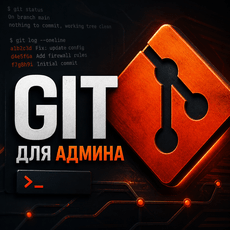 Обложка курса «Git для Linux-админа: управление конфигами и скриптами» на Stepik