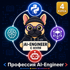 Обложка курса «Профессия AI-Engineer: с нуля до ИИ-сервисов» на Stepik
