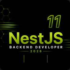 Обложка курса «Node.js Backend Developer 2026: NestJS 11, PostgreSQL, Redis» на Stepik