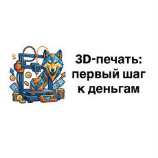 Обложка курса « Бесплатный мини-курс «3D-печать: первый шаг к деньгам»» на Stepik