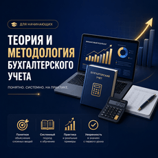 Обложка курса «ТЕОРИЯ И МЕТОДОЛОГИЯ БУХГАЛТЕРСКОГО УЧЕТА  (ДЛЯ НАЧИНАЮЩИХ)» на Stepik