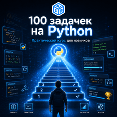 Обложка курса «Кодематика. 100 задач на Python. Часть 1⁠⁠ » на Stepik
