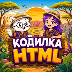 Обложка курса «КОДИЛКА: HTML» на Stepik