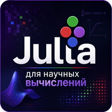 Обложка курса «Язык Julia для научных вычислений» на Stepik