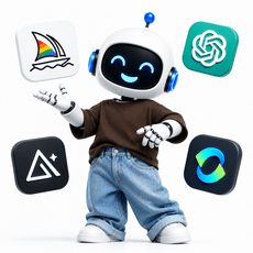 Обложка курса «ИИ-контент: картинки и видео с Midjourney, DALL-E, Flux, Kling» на Stepik