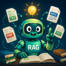 Обложка курса «RAG на Python: работа с документами и поиском» на Stepik