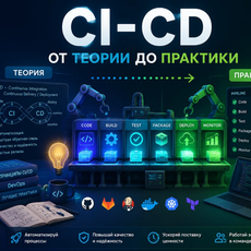 Обложка курса «CI-CD от теории до практики» на Stepik
