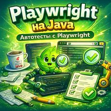 Обложка курса «Playwright на Java: Автоматизация тестирования от Базы до Профи» на Stepik
