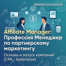 Обложка курса «Affiliate Manager: Профессия Менеджер по партнерскому маркетингу» на Stepik