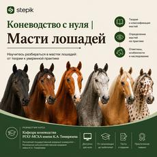 Обложка курса «🐴 Масти лошадей | Коневодство с нуля» на Stepik