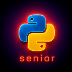 Обложка курса «Python для сеньоров» на Stepik