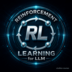 Обложка курса «Reinforcement Learning for LLM» на Stepik