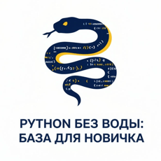 Обложка курса «Python без воды. База для новичка.» на Stepik