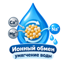 Обложка курса «Ионный обмен и умягчение воды. Курс 4 из 5.» на Stepik
