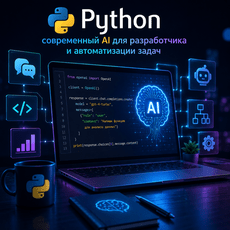 Обложка курса «Python современный AI для разработчика и автоматизации задач» на Stepik