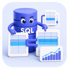 Обложка курса «Продвинутый SQL: JOIN, CTE и оконные функции» на Stepik