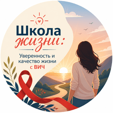 Обложка курса «Школа жизни: Уверенность и качество жизни с ВИЧ» на Stepik