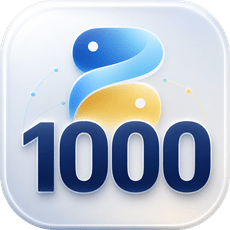 Обложка курса «Python: 1000 задач — большой практикум по алгоритмам» на Stepik