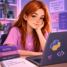 Обложка курса «Аника: Первые шаги в информатике. Level 1» на Stepik