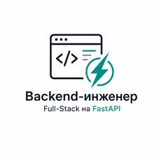 Обложка курса «Backend-инженер: Full‑Stack на FastAPI» на Stepik