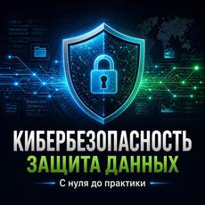 Обложка курса «Кибербезопасность и защита данных: с нуля до практики» на Stepik